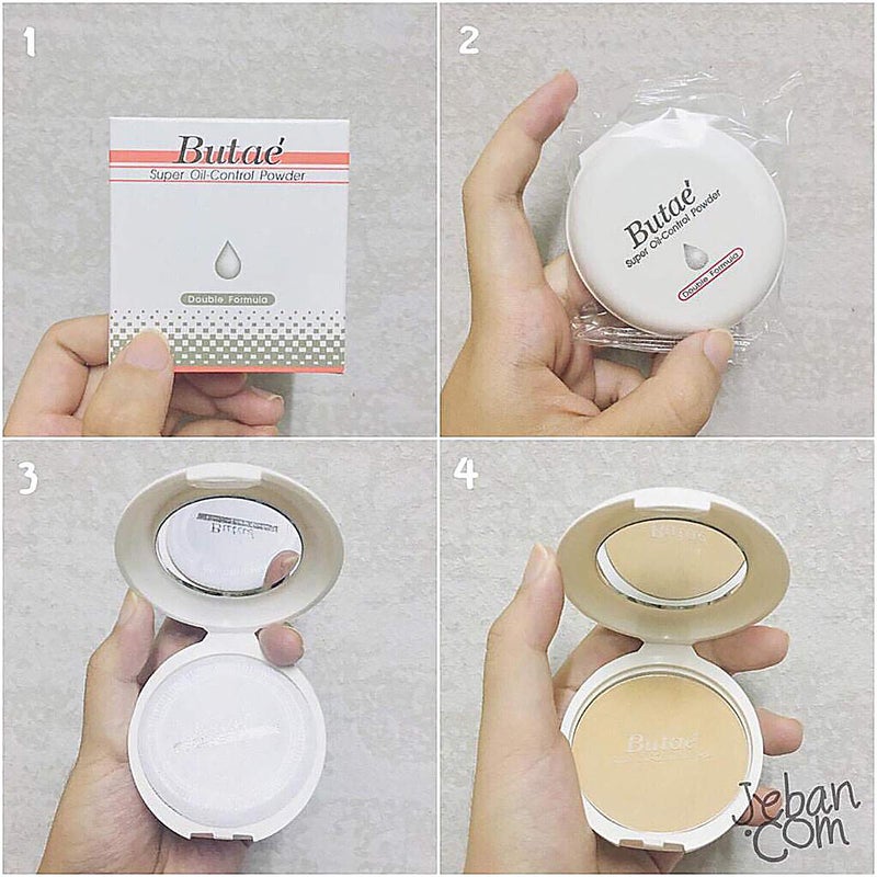 BUTAE Super Oil Control Face Compact Foundation Powder loose Translucent Perfect Skin Smooth Oil-free Pressed Pale Natural Lightweight long-lasting & Makeup Matte 0.50 Oz (14g) - Image 3